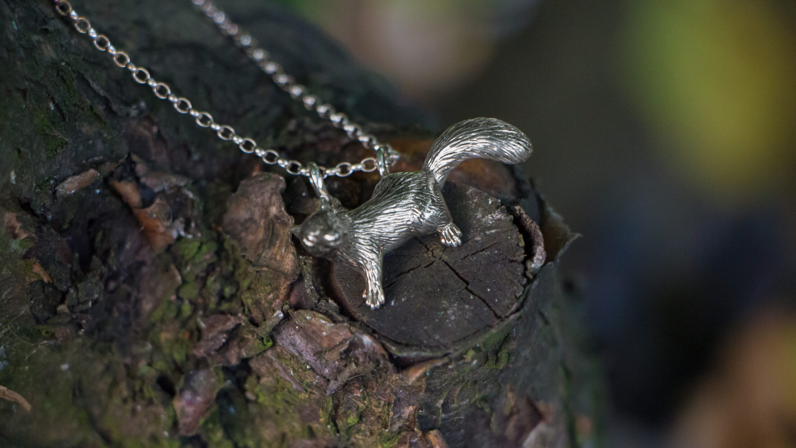 Grey Squirrel Pendant - Image 4