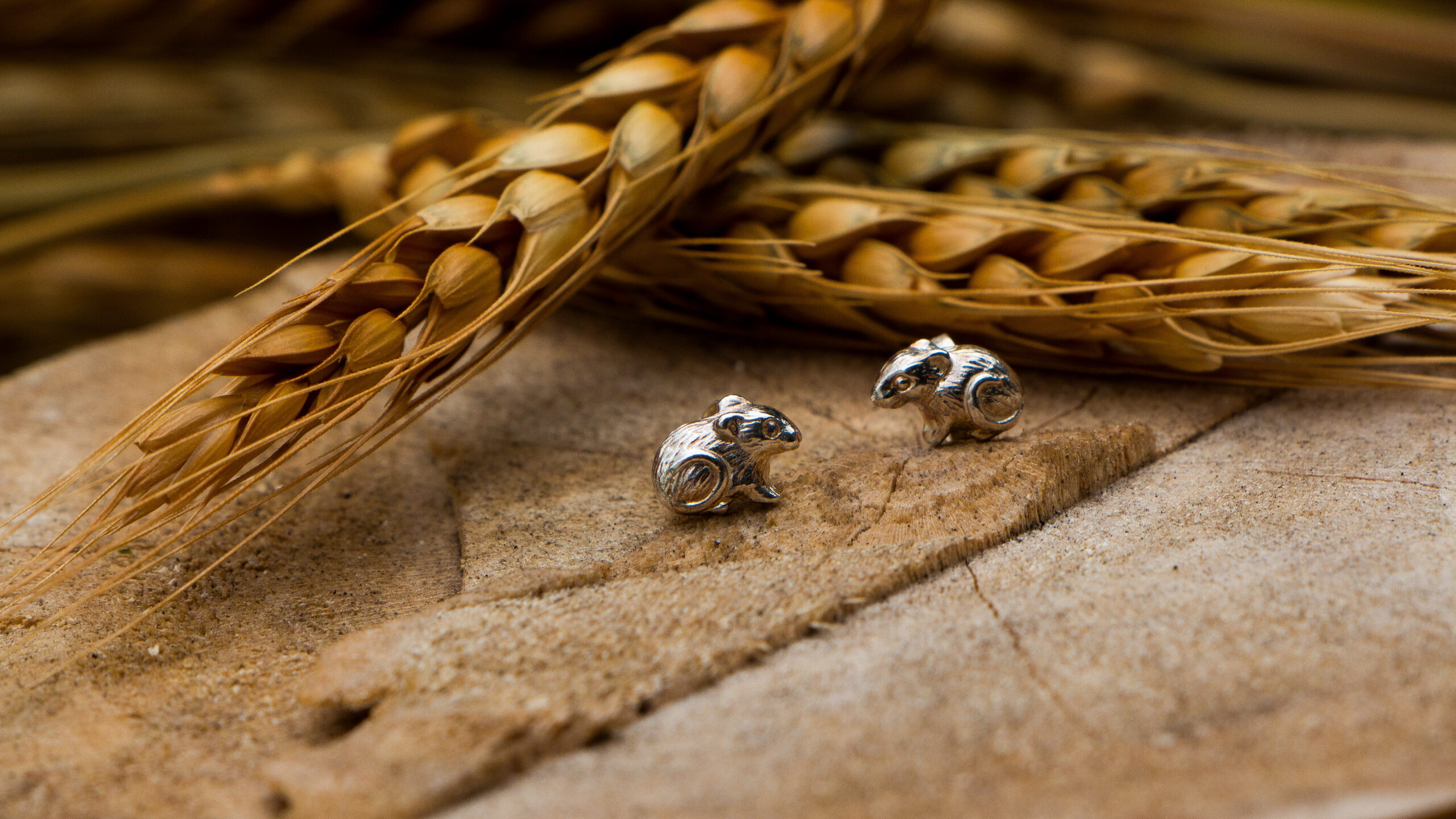Harvest Mice Stud Earrings - Image 4
