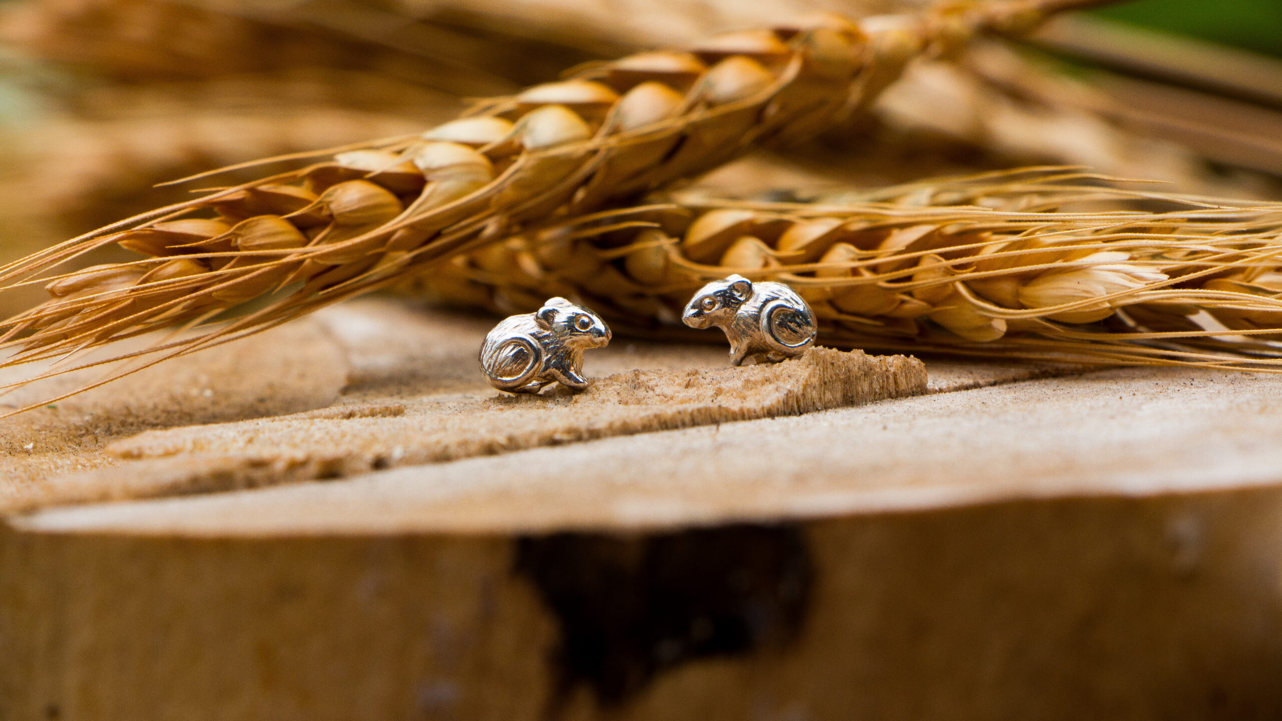 Harvest Mice Stud Earrings - Image 3