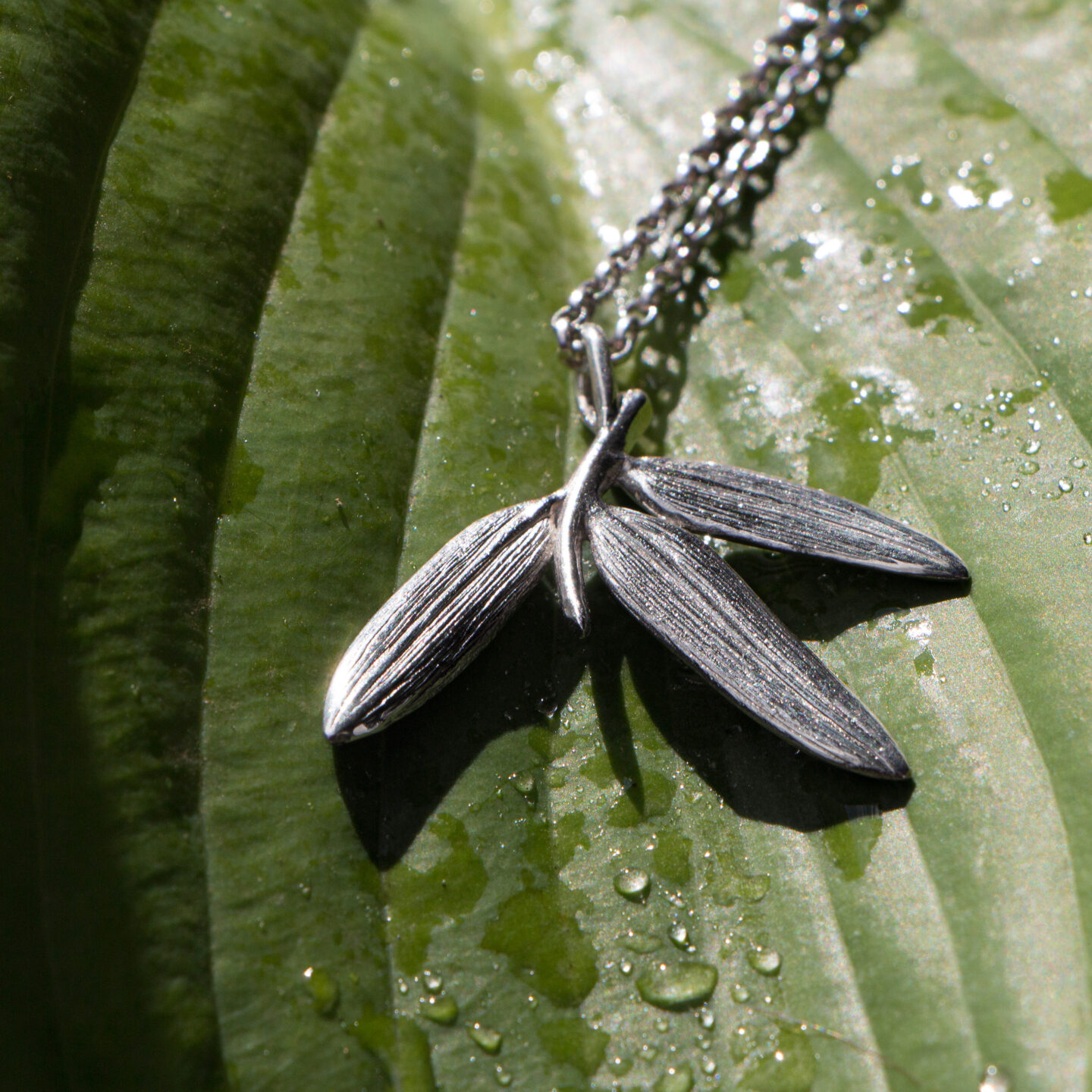 Bamboo Leaf Pendant