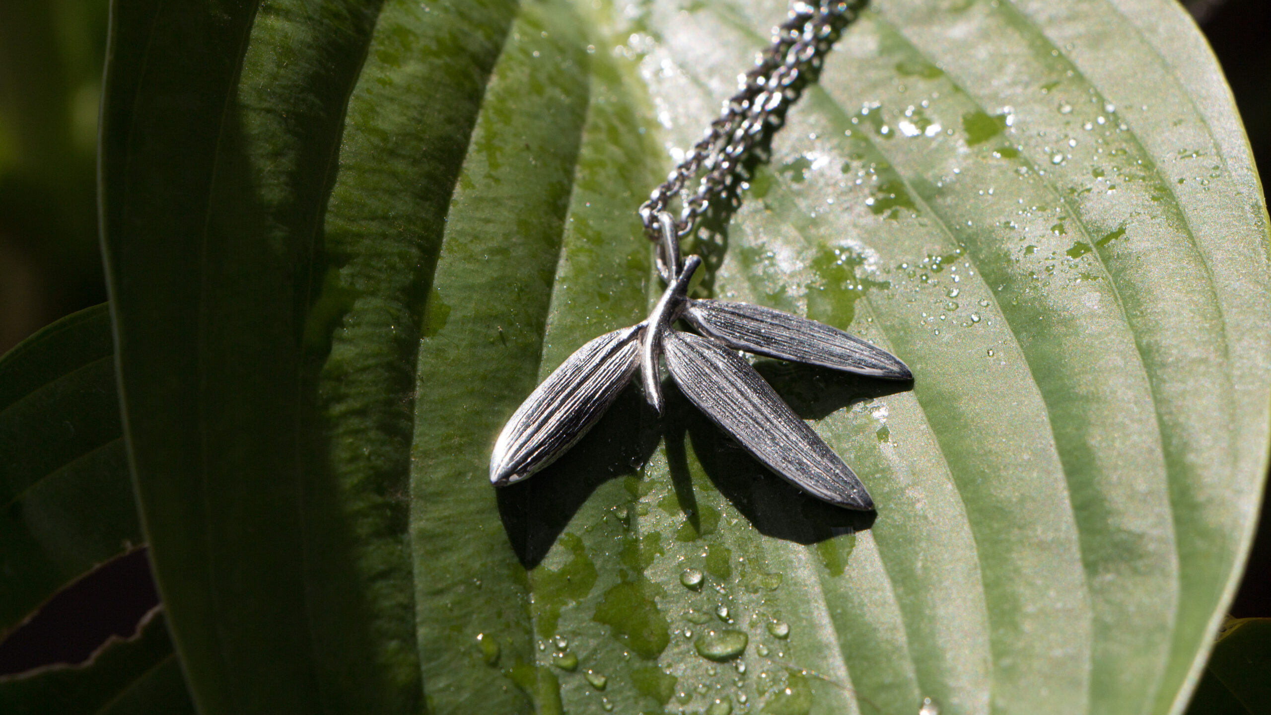 Bamboo Leaf Pendant