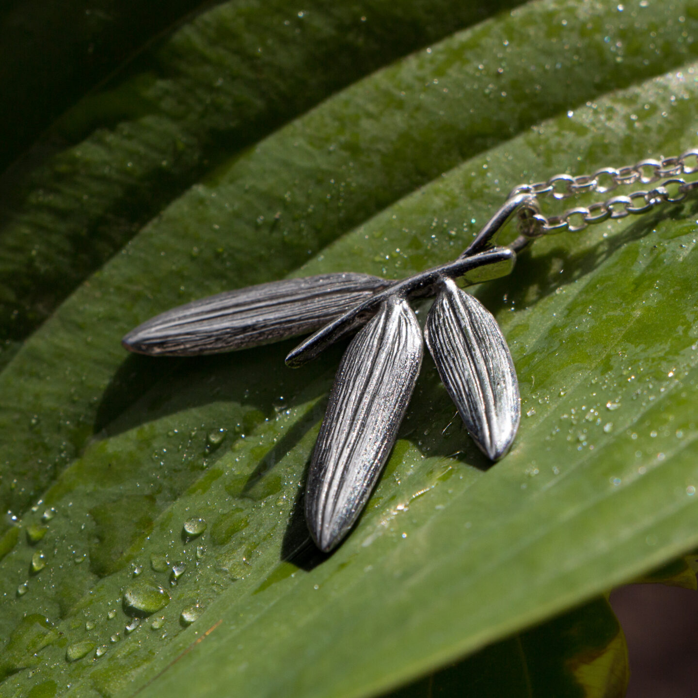 Bamboo Leaf Pendant