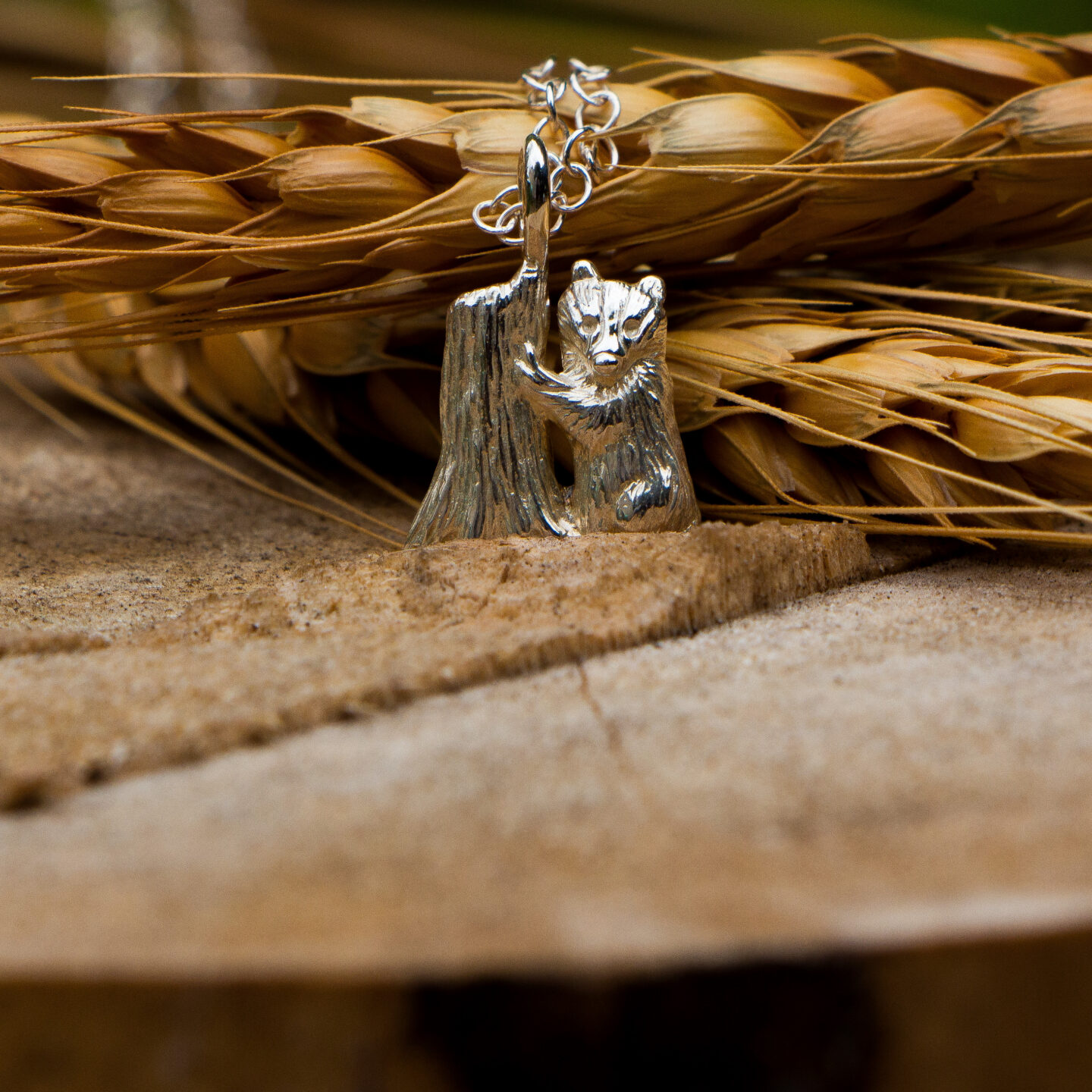 Miniature Badger Pendant