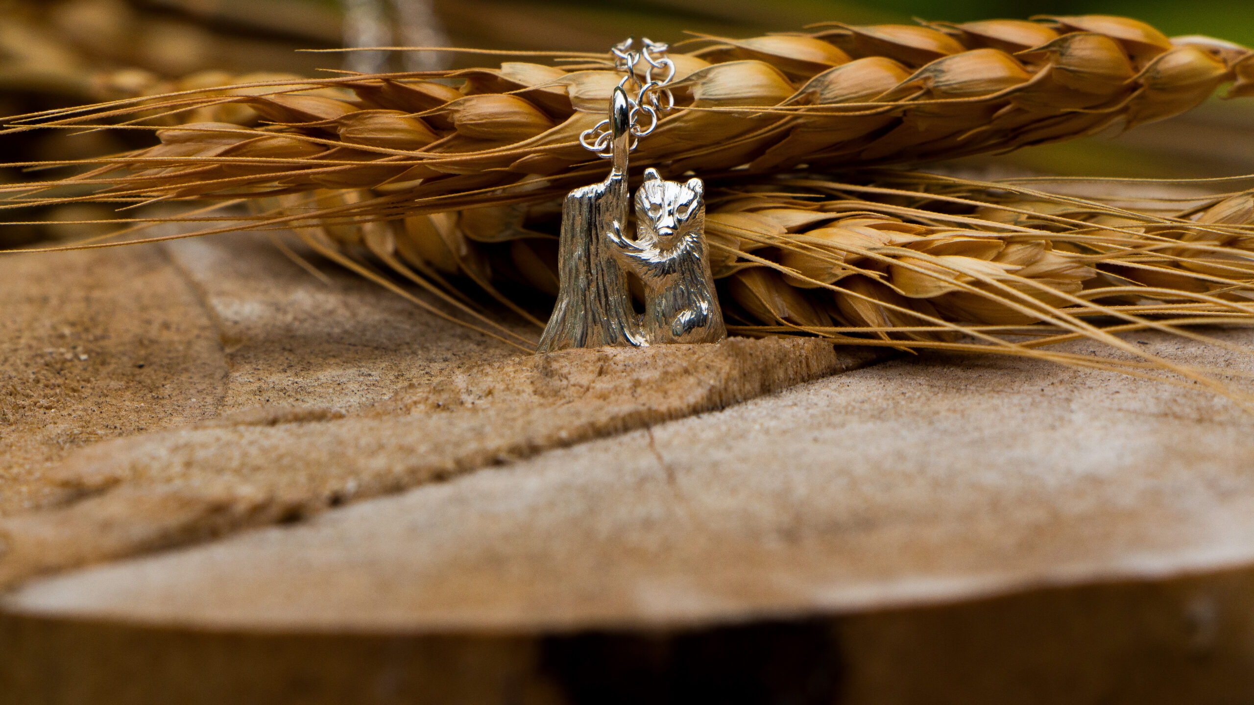 Miniature Badger Pendant