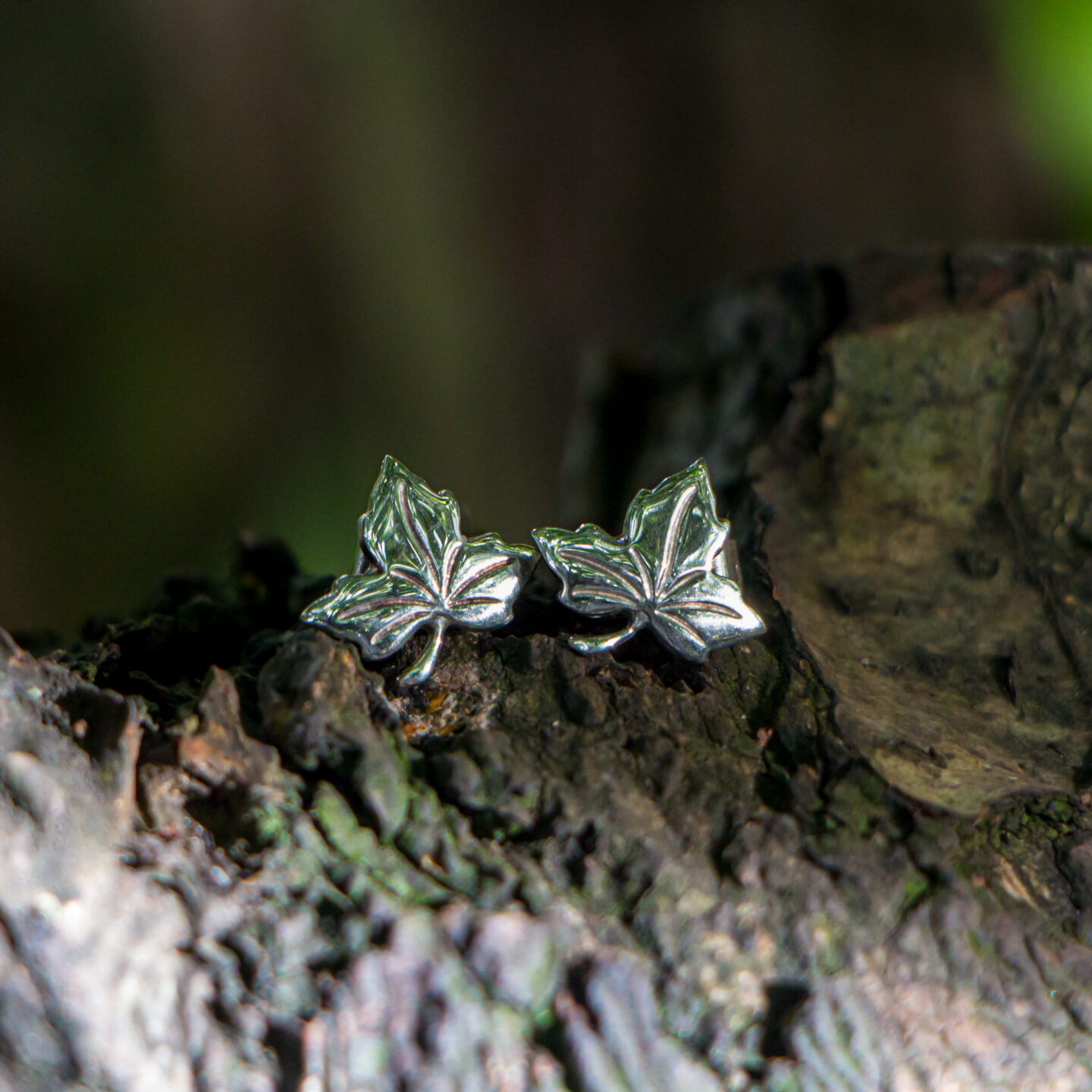 Maple Leaf Stud Earrings