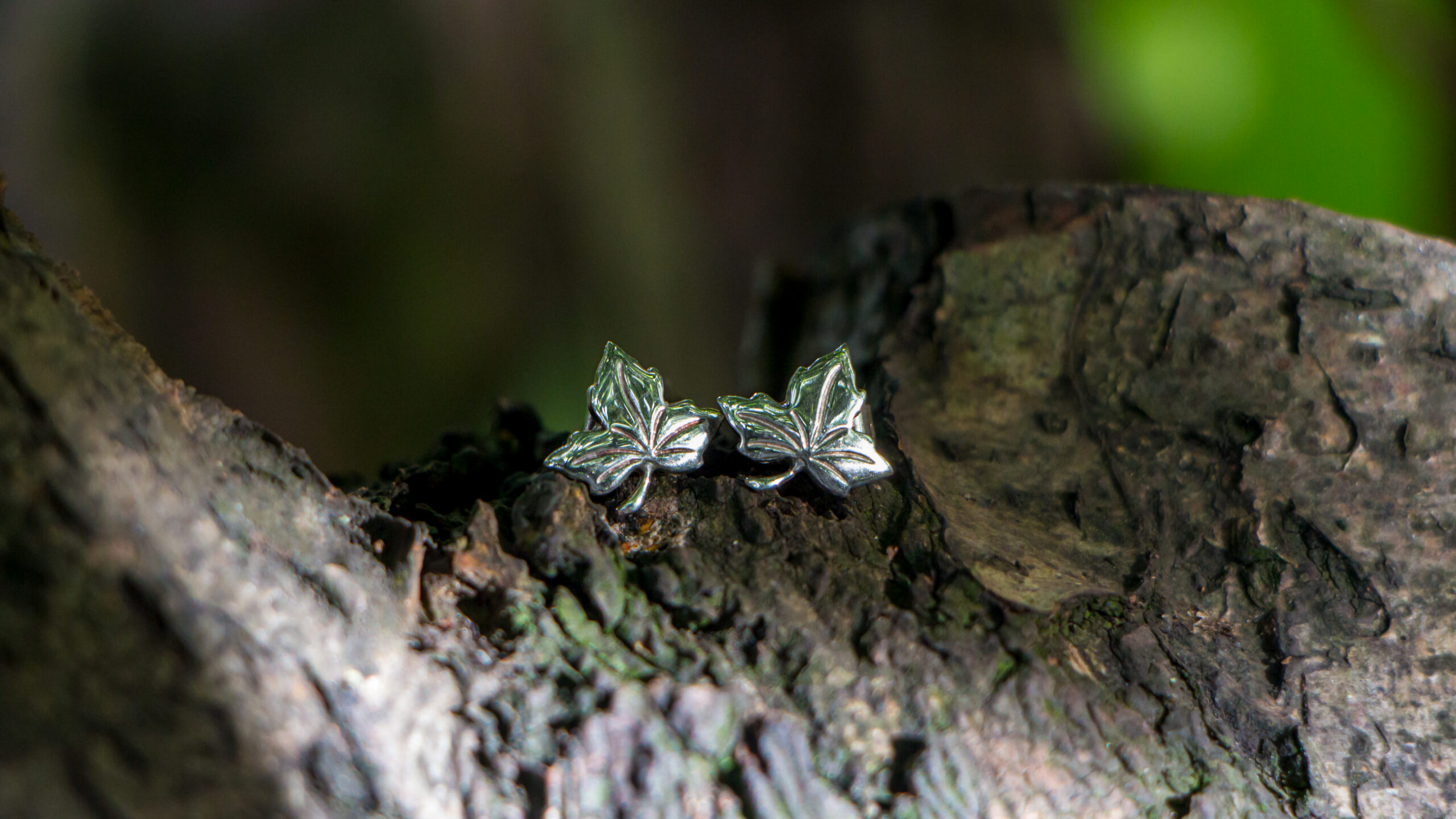 Maple Leaf Stud Earrings