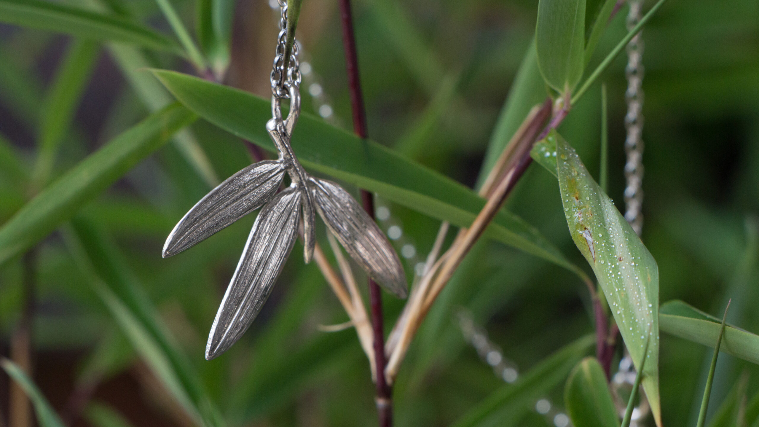 Bamboo Leaf Pendant - Image 4