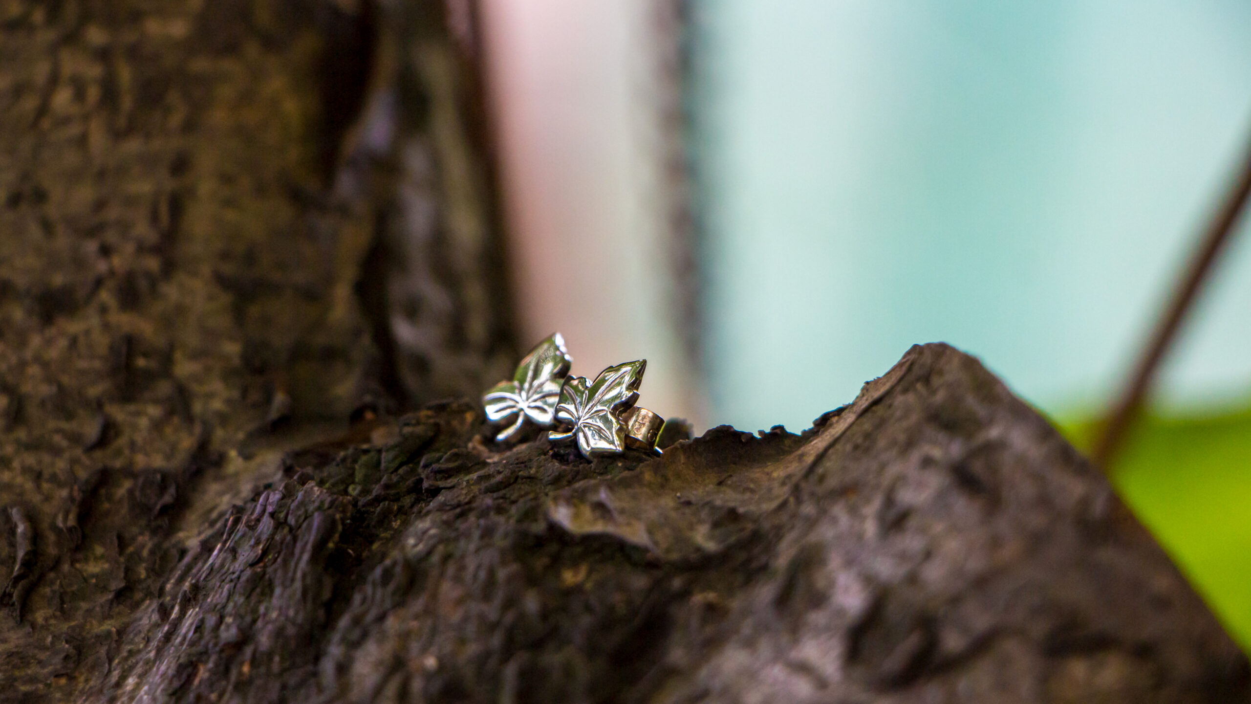Maple Leaf Stud Earrings - Image 2
