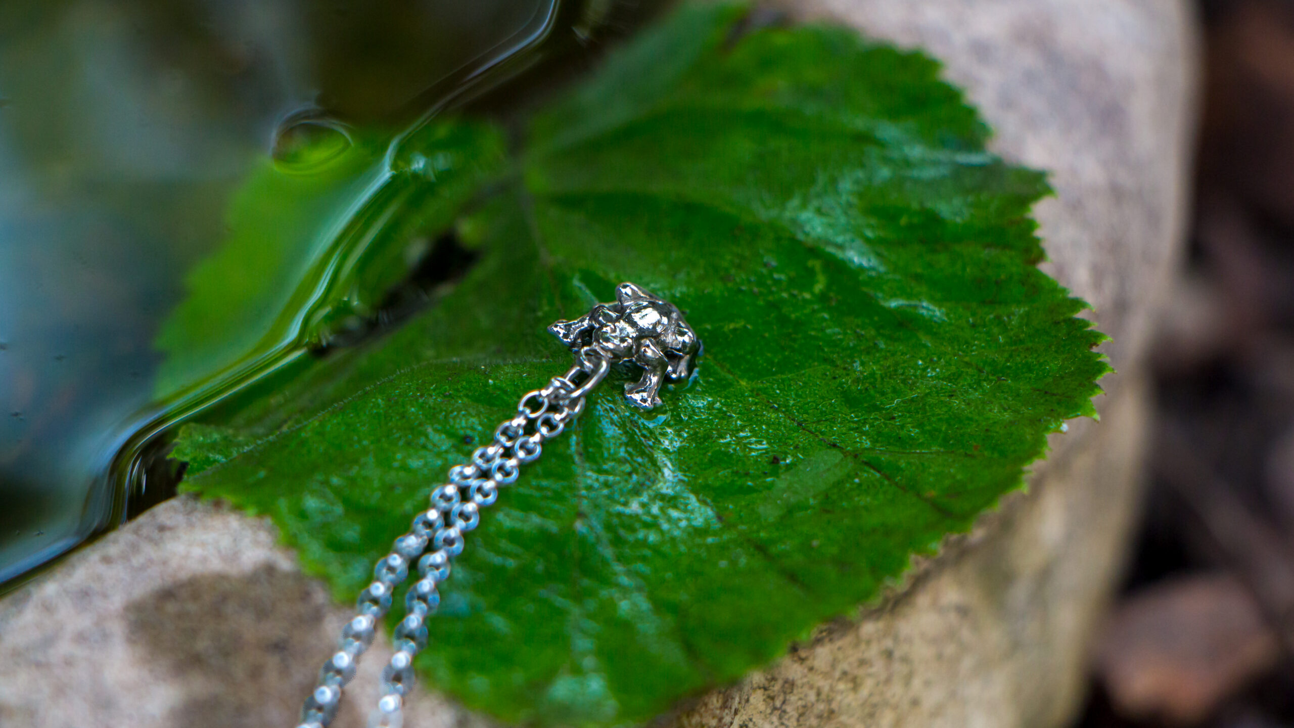 Minature Woodland Frog Pendant - Image 2