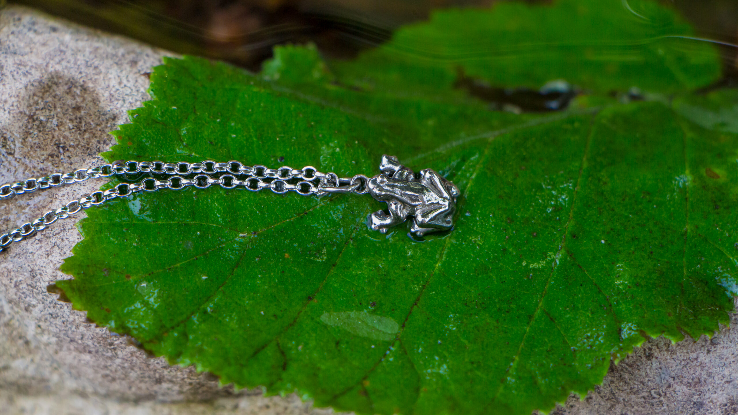 Minature Woodland Frog Pendant - Image 3