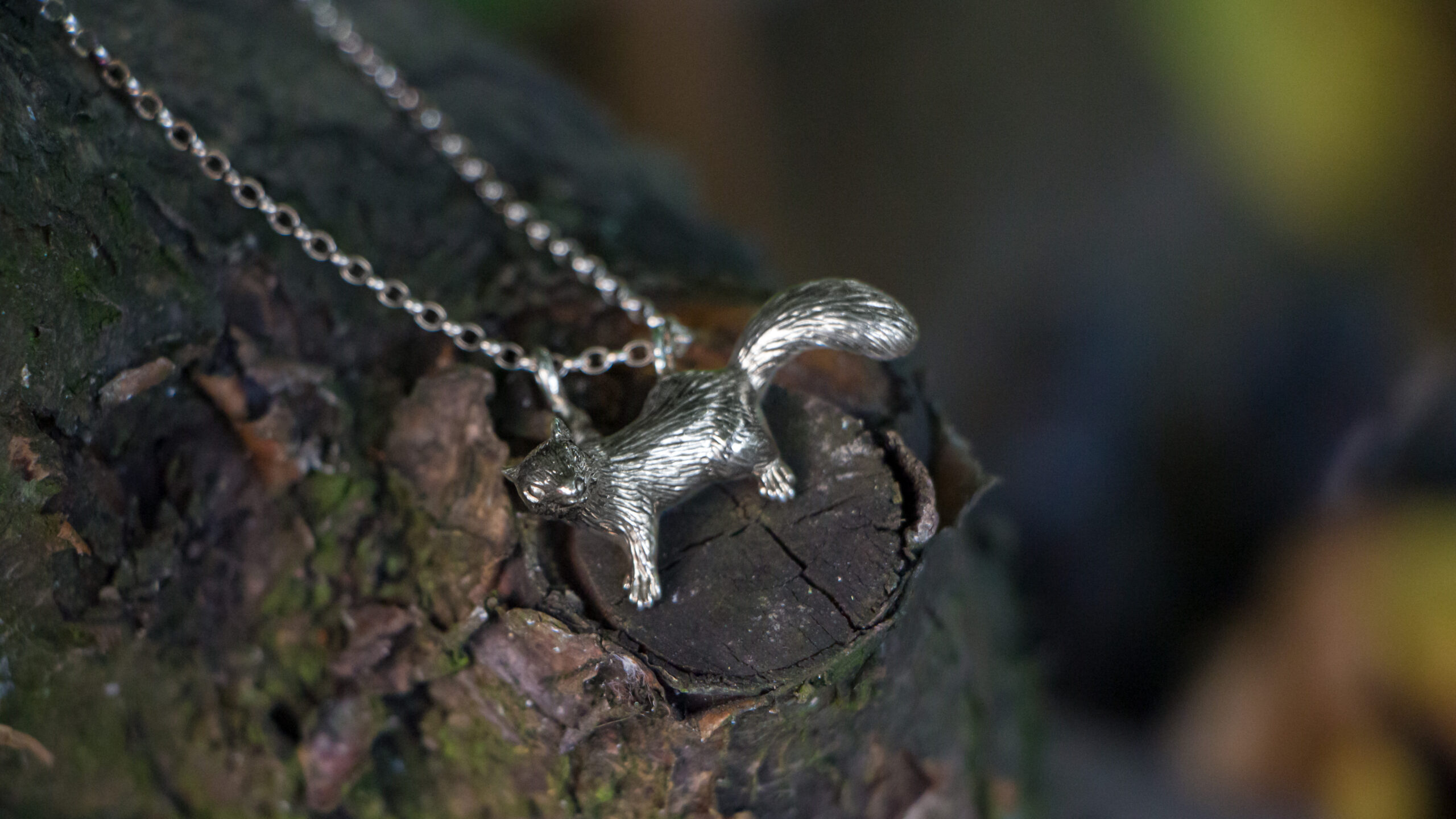 Grey Squirrel Pendant - Image 3