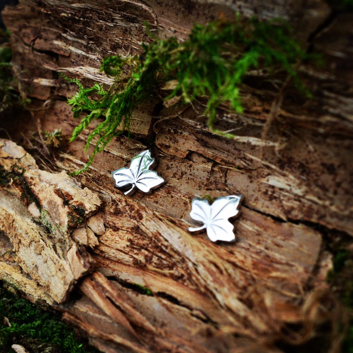 Maple Leaf Stud Earrings